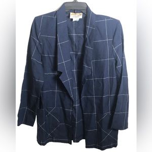 Vintage City Girl Blazer (Navy)
